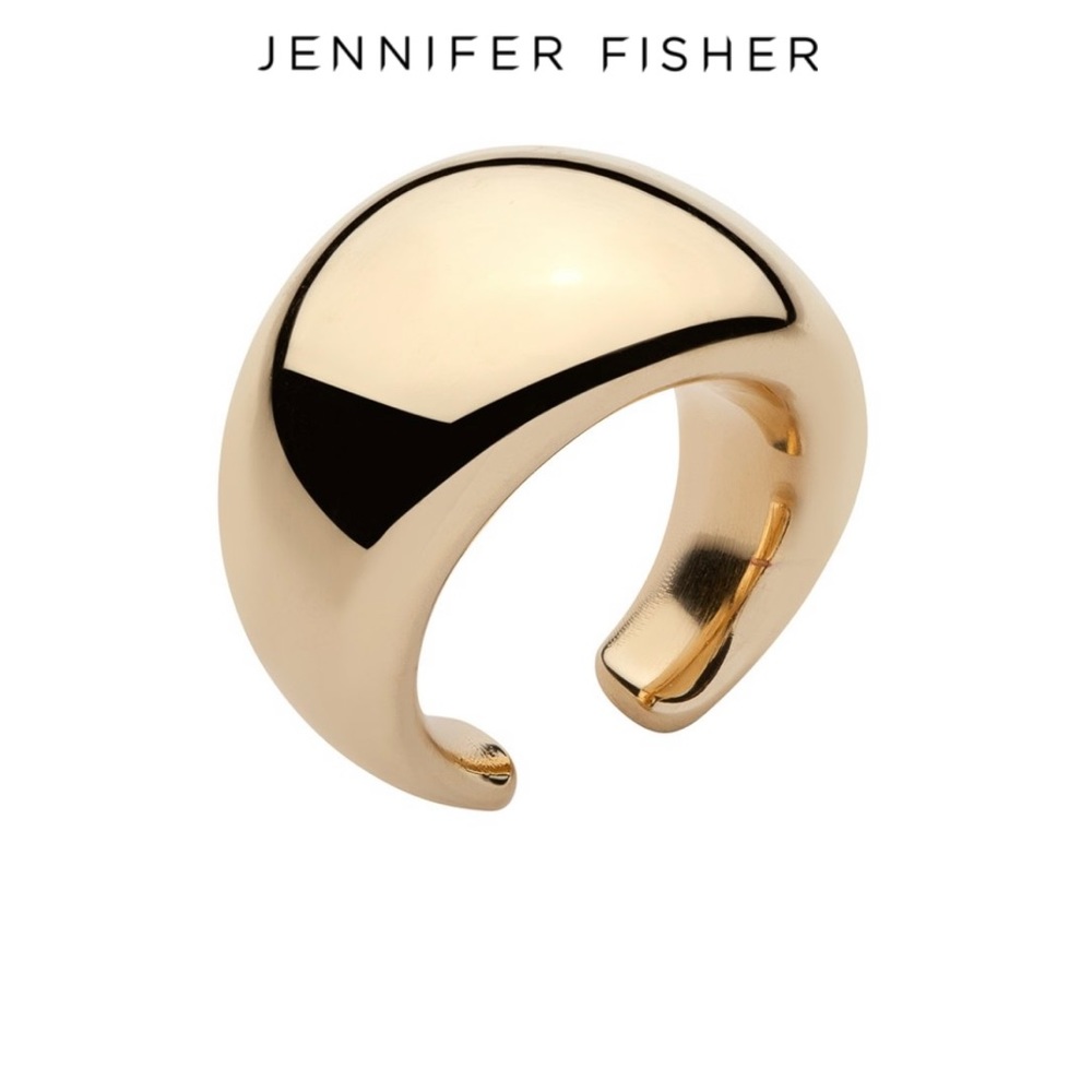 Jennifer Fisher Gold Plated Brass Cylinder Ring